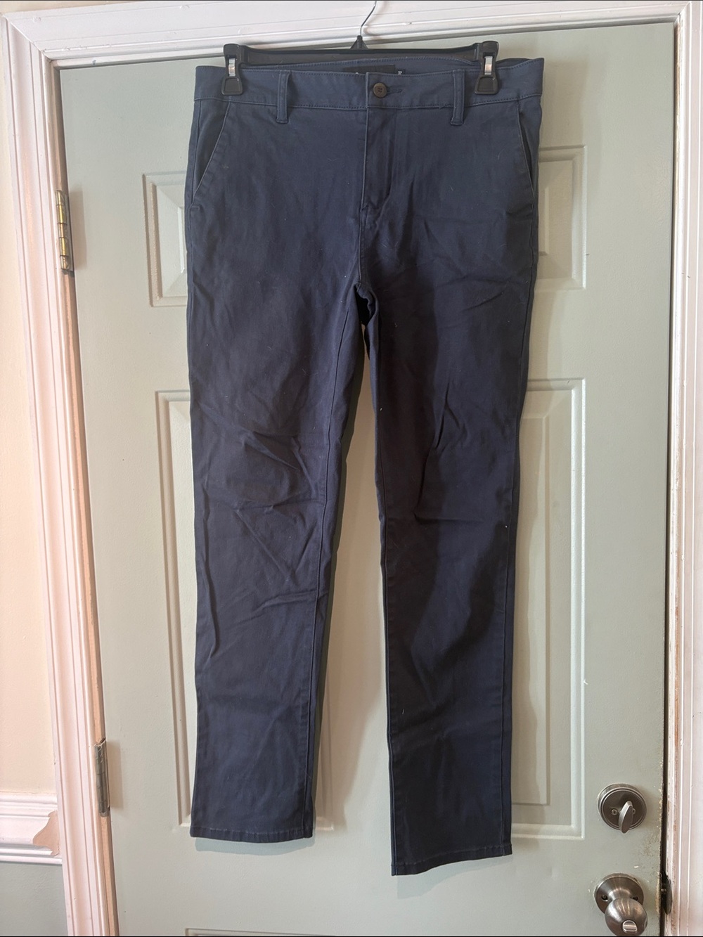 RSQ Navy Blue Slim Chinos